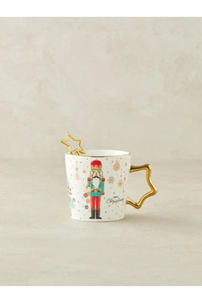 Tohana Kurşun Asker Yıldız Kaşıklı Porselen Kupa Star Solider 350 ML - Resim 5