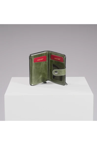 DEERDERİ Thyke Vintage Deri Cüzdan Kartlık - Resim 2