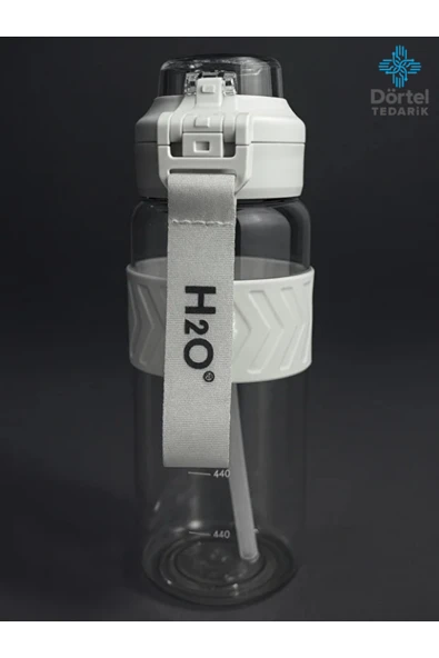 Tohana H2O Kilitli Kapaklı Tritan Suluk 1000 ml BPA İçermez, Sızdırmaz, Dayanıklı Spor ve Günlük Matara - Resim 2