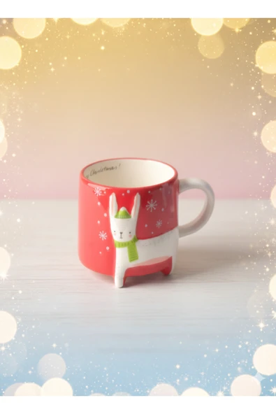 Tohana 3D Hayvan Figürlü Kış Temalı Seramik Kupa 420 ML ürün görseli 1