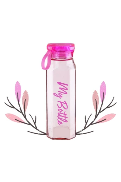 Dörtel Tedarik My Bottle Köşe Cam Matara 500 ML - Renk Seçenekli - Resim 2