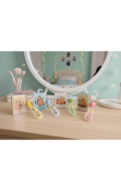 Tohana Capybara Cep Aynası Anahtarlık Dikdörtgen ürün görseli 1