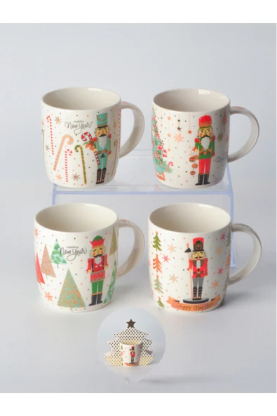 Tohana Çam Ağacı Kağıt Paketli Porselen Kupa 360 ML - Resim 4