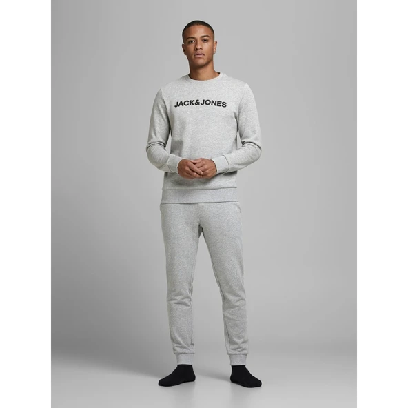 Jack & Jones   Jaclounge Set Noos Erkek Gri Eşofman Takımı - 12182478 - Resim 4