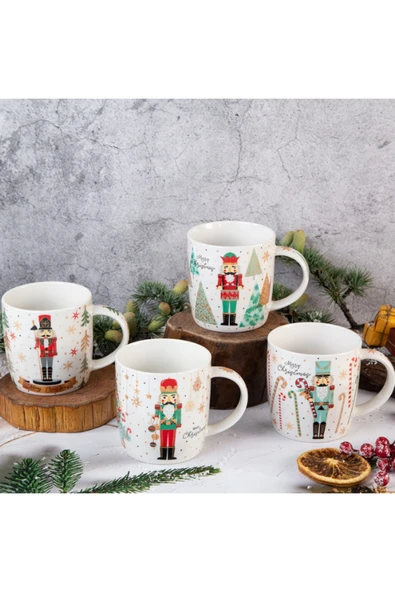 Tohana Çam Ağacı Kağıt Paketli Porselen Kupa 360 ML - Resim 2