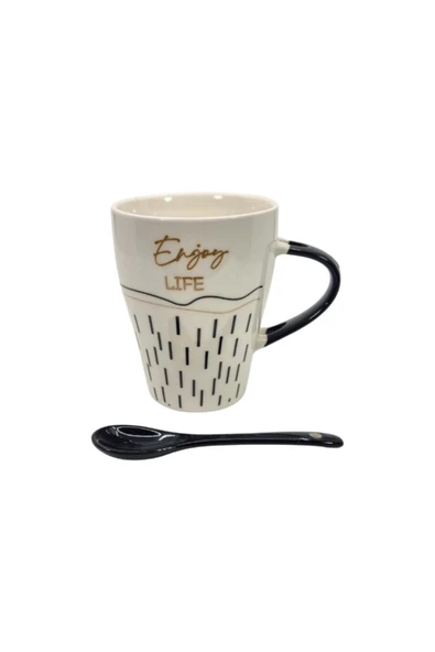 Tohana Motivasyon Hediyelik Kaşıklı Seramik Kupa - Resim 2