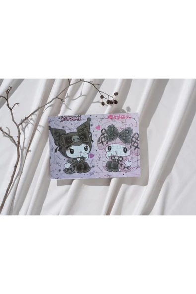 Dörtel Tedarik Kuromi ve My Melody Puzzle 24 Parça Yap Boz ürün görseli 1