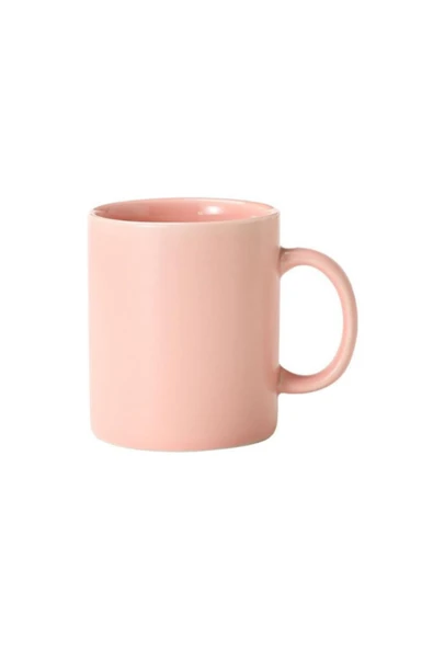 Dörtel Tedarik Toz Pembe Desensiz Porselen Kupa ürün görseli 1