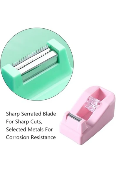 Ark Mini Yapışkan Bant Rulo Kesme Aleti, Doldurulabilir 18x20 mm Ev Okul Ofisi için Sarma Bandı Mor - Resim 7