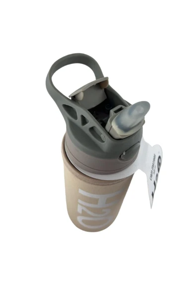 Tohana H2o Kılıflı Pipetli Cam Matara 500 ML - Resim 3