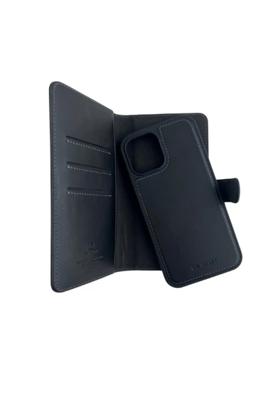 DEERDERİ Pandor İphone Hakiki Deri Telefon Kılıfı Iphone 13 Pro Max - Resim 6