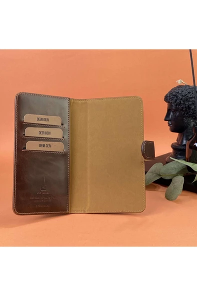 DEERDERİ Juno İphone Hakiki Deri Koruyucu Kılıf Iphone 12/12 Pro Uyumlu - Resim 2