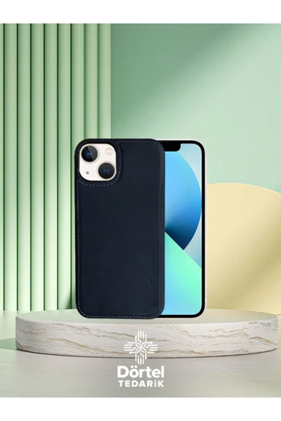 DEERDERİ Juno İphone Hakiki Deri Koruyucu Kılıf Uyumlu Iphone 13/14/15 ürün görseli 1