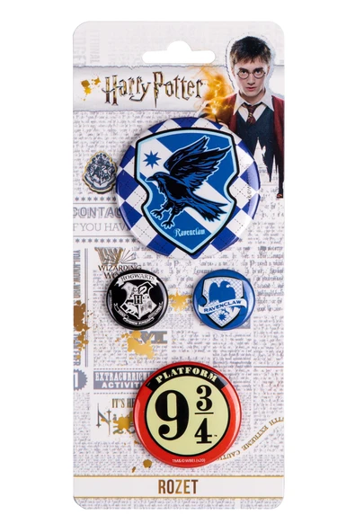 GiFi Rozet & Broş Harry Potter Ravenclaw 4 Adet Warner Bros. Lisanslı ürün görseli 1