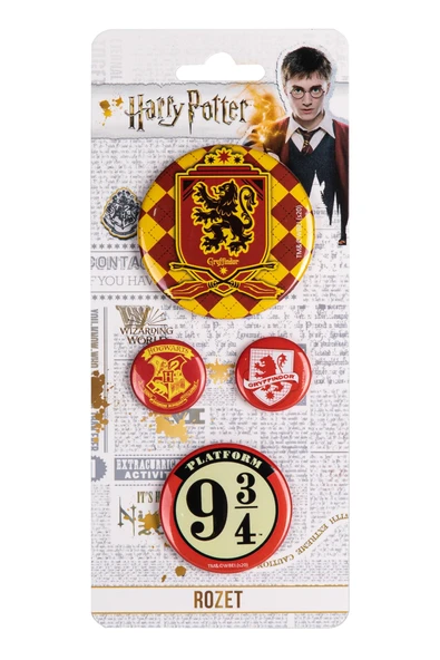 GiFi Rozet & Broş Harry Potter Gryffindor 4 Adet Warnerbros. Lisanslı ürün görseli 1