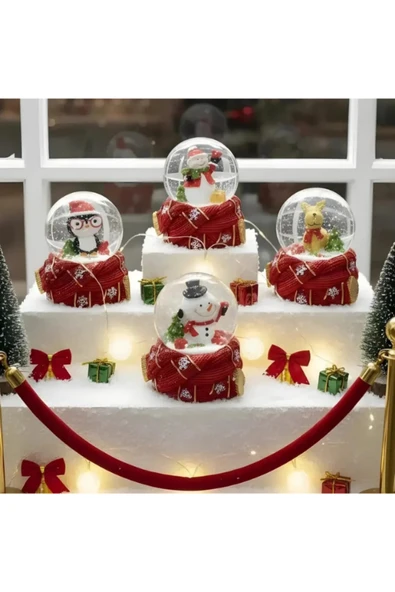 Tohana Cam Sulu Mini Yılbaşı Küresi 7 cm ürün görseli 1