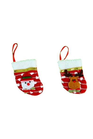 Bam Sevimli Figürlü Yılbaşı Çorabı 1739 - Resim 6