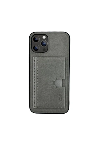 DEERDERİ Kartlıklı Tutacaklı İphone Hakiki Deri Koruyucu Kılıf Iphone 15 Pro - Resim 2