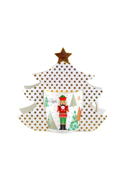 Tohana Çam Ağacı Kağıt Paketli Porselen Kupa 360 ML - Resim 3