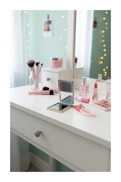 Tohana Capybara Cep Aynası Anahtarlık Dikdörtgen - Resim 3