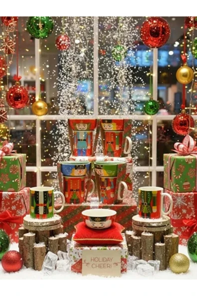 Tohana Kurşun Asker Figürlü Porselen Kupa Kase Seti - Resim 3