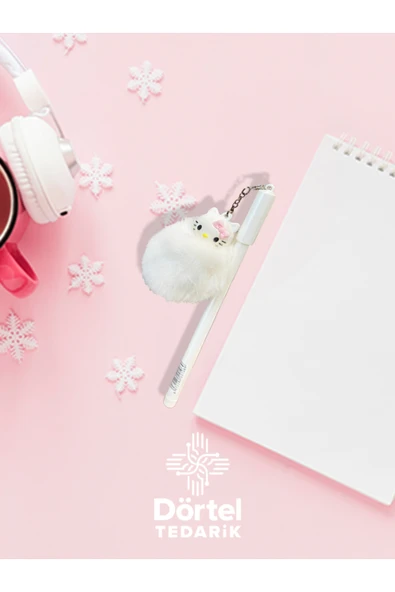 Dörtel Tedarik Hello Kity Peluş Tükenmez Kalem ürün görseli 1