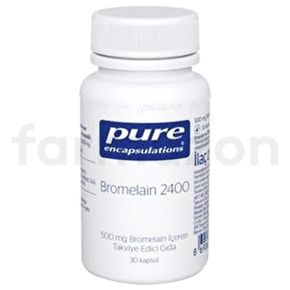 Pure Encapsulations Bromelain 2400 500 mg 30 Kapsül - SKT:07/2027 ürün görseli 1