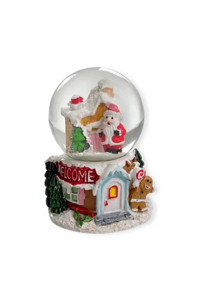 Dörtel Tedarik Pinky Bee Noel Kar Küresi Işıkları Yılbaşı Kar Küresi 8 cm 1756 - Resim 4