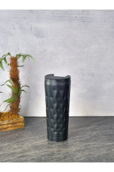 Tohana H2o Termos Kupa 400 ML Siyah - Resim 3