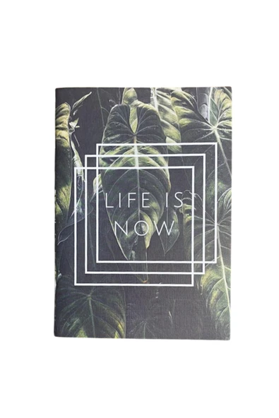 Dörtel Tedarik "Life Is Now" Çizgisiz Defter Sert Kapak ürün görseli 1
