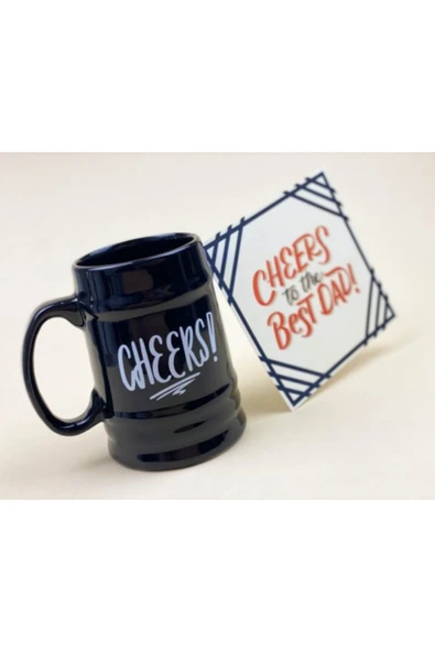 Dörtel Tedarik Cheers Kupa Bardak Siyah Büyük Boy Kupa - Resim 2