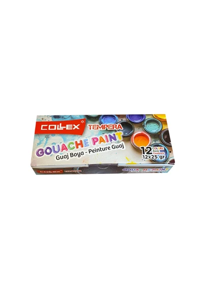Ark Collex Guaj Boya 12 Renk Karton Kutuda 25 ml 6228 ürün görseli 1