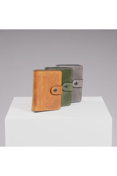 DEERDERİ Thyke Vintage Deri Cüzdan Kartlık - Resim 6