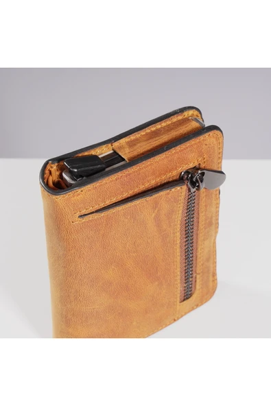 DEERDERİ Thyke Vintage Deri Cüzdan Kartlık - Resim 5