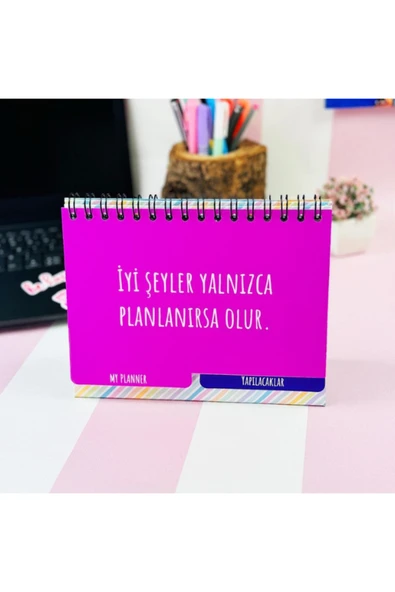 Dörtel Tedarik Badem Çiçeği Tasarımlı Konuşan Planner 1227 - Resim 3