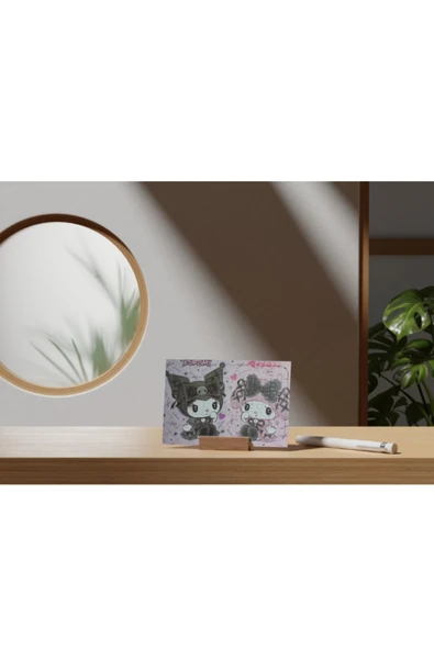 Dörtel Tedarik Kuromi ve My Melody Puzzle 24 Parça Yap Boz - Resim 3