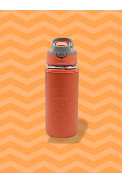 Tohana H2o Deri Kılıflı Pipetli Cam Matara 500 ML ürün görseli 1