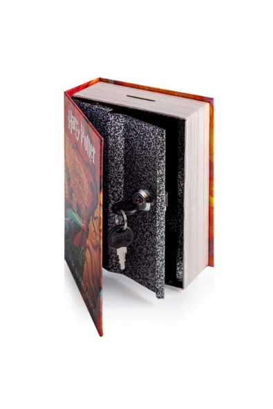 GiFi Kitap Görünümlü Kilitlenebilir Gizli Kasa Harry Potter Chamber of Secrets Sırlar Odası Lisanslı - Resim 2