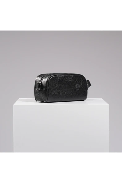 DEERDERİ Zeus Hakiki Deri & Vintage El Çantası Siyah - Resim 2