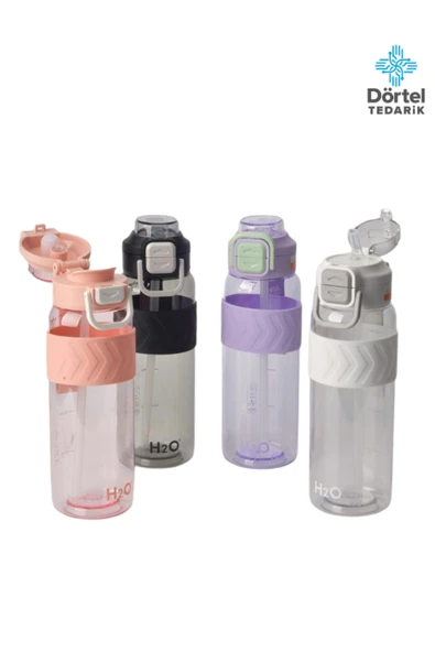 Tohana H2O Kilitli Kapaklı Tritan Suluk 1000 ml BPA İçermez, Sızdırmaz, Dayanıklı Spor ve Günlük Matara - Resim 5