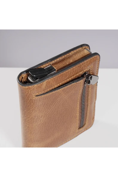 DEERDERİ Thyke Vintage Deri Cüzdan Kartlık - Resim 5