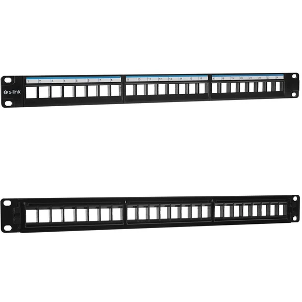 S-Link SL-F24N Jack’sız 24’lü Patch Panel Ağ Switch Paneli ürün görseli 1