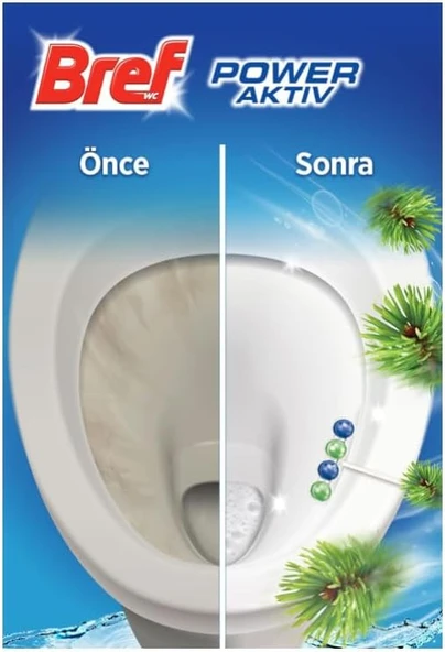 Bref Power Active Çam ve Lavanta Kokulu 4'lü Klozet Bloğu 4x50g - Resim 2
