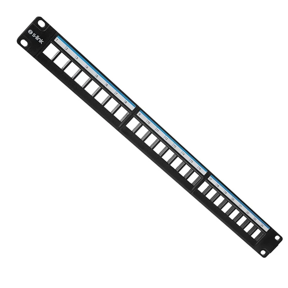 S-Link SL-F24N Jack’sız 24’lü Patch Panel Ağ Switch Paneli - Resim 3