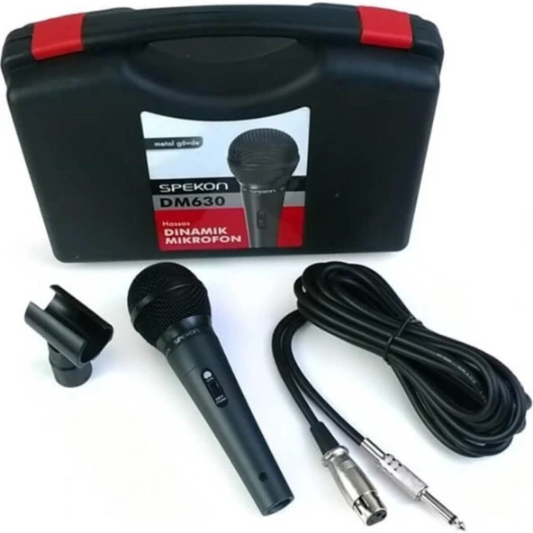 Spekon DM-630 Kablolu Dinamik El Mikrofonu - Cami Mikrofonu ürün görseli 1