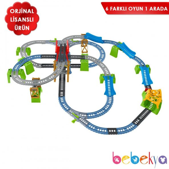 Orjinal Fisher Price Thomas ve Arkadaşları Percy Büyük Macera Oyun Seti 6 Oyun 1 Arada Thomas & Friends TrackMaster Oyun Seti 6 in 1 GBN45 - 5