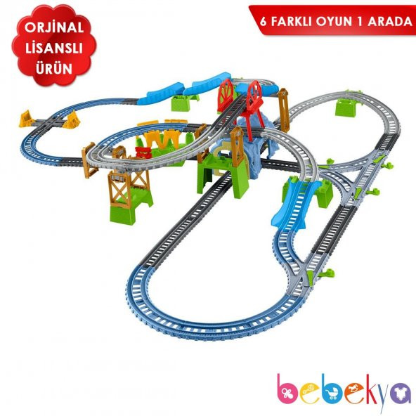 Orjinal Fisher Price Thomas ve Arkadaşları Percy Büyük Macera Oyun Seti 6 Oyun 1 Arada Thomas & Friends TrackMaster Oyun Seti 6 in 1 GBN45 - 6