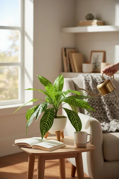 Yapay Çiçek Drecana Yukka 18 Yapraklı Salon Çiçeği Zigon Saksıda Yapay Bitki - Resim 5