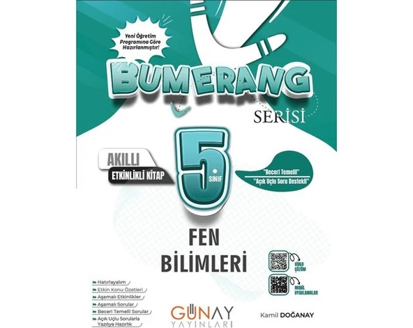 5. Sınıf Bumerang Fen Bilimleri Akıllı Etkinlikli Kitap ürün görseli 1