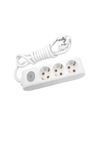 VİKO 3'lü Topraklı Kablolu 2 mt Anahtarlı ürün görseli 1